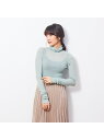 【SALE/40%OFF】Rouge vif la cle リブタートルニット ルージュ・ヴィフ ラクレ トップス ニット ブラック ブラウン グリーン ホワイト【送料無料】