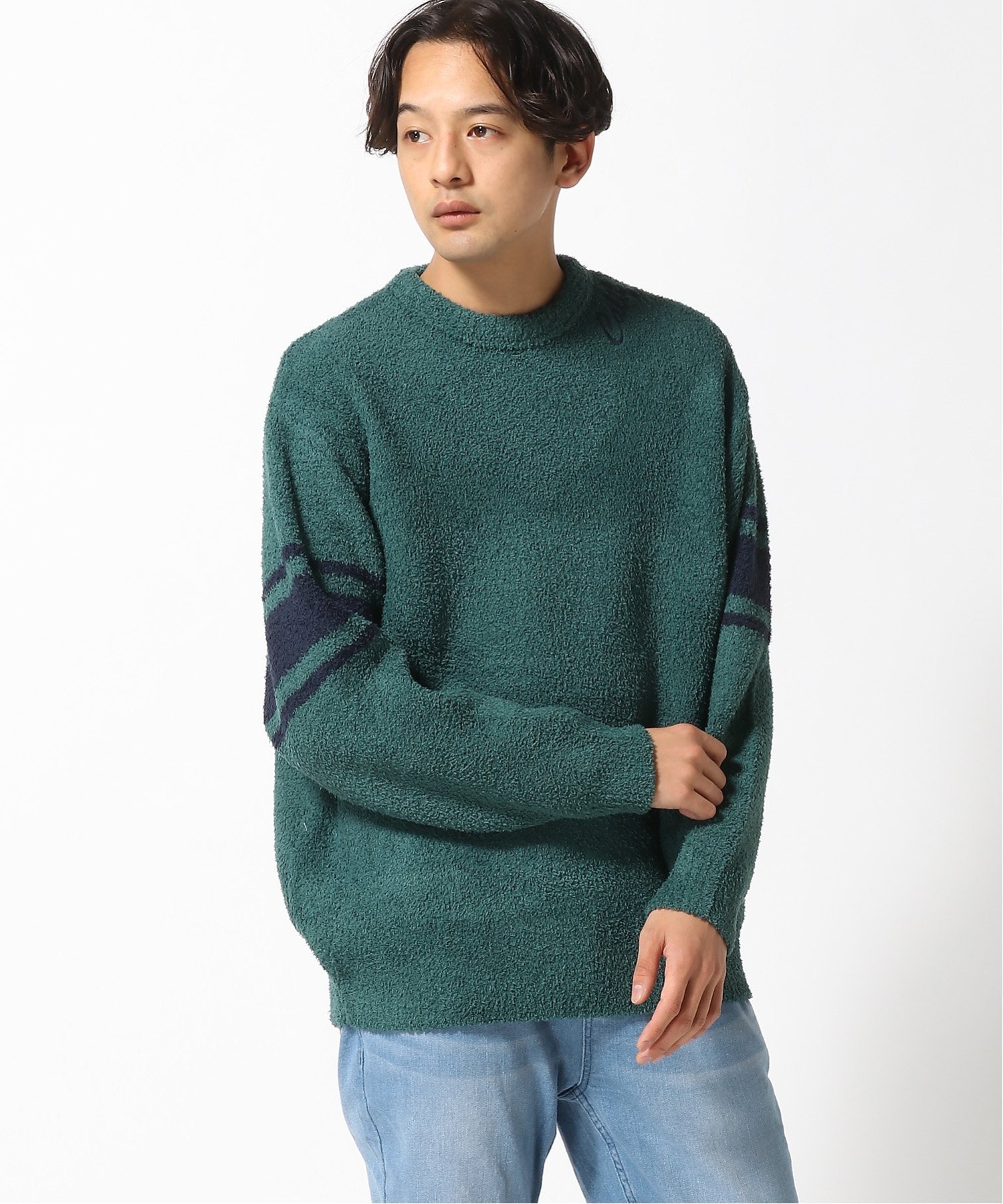 【SALE／44%OFF】ANTIBAL ANTIBAL/(M)モコモコ薄手BIGクルーネック フララニハワイ トップス スウェット・トレーナー グリーン グレー ベージュ【送料無料】のサムネイル