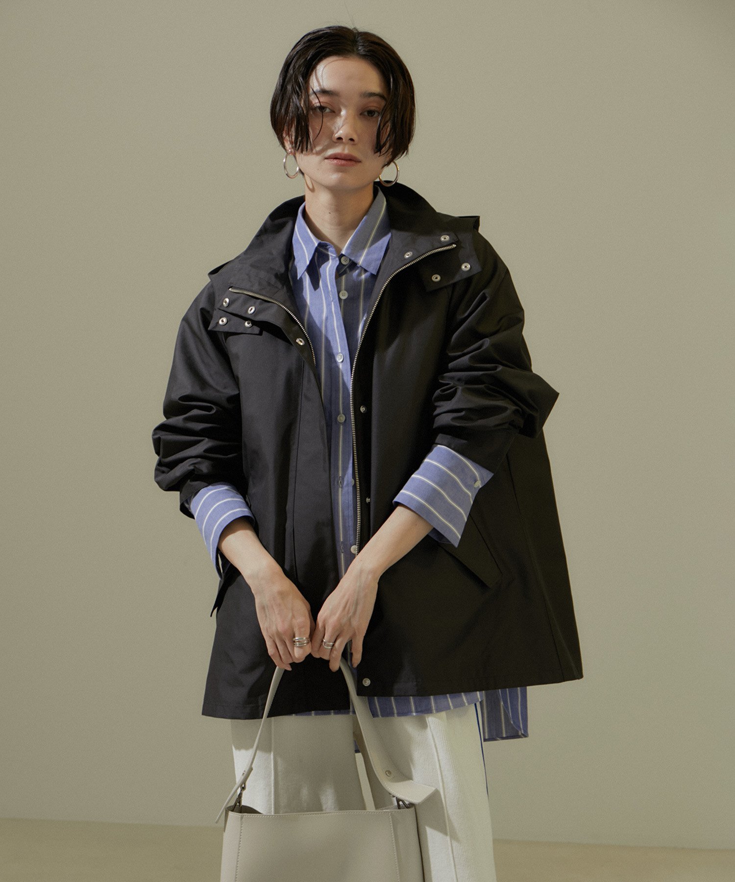 【SALE／40%OFF】SALON adam et rope' [24SS]【撥水加工】マウンテンパーカー[ライナー付き] サロン アダム エ ロペ ジャケット・アウター マウンテンパーカー ブラック グレー ブラウン【送料無料】