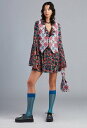 ANNA SUI GIVERNY COMBO RUFFLED TUNIC アナ スイ ワンピース・ドレス チュニック【送料無料】