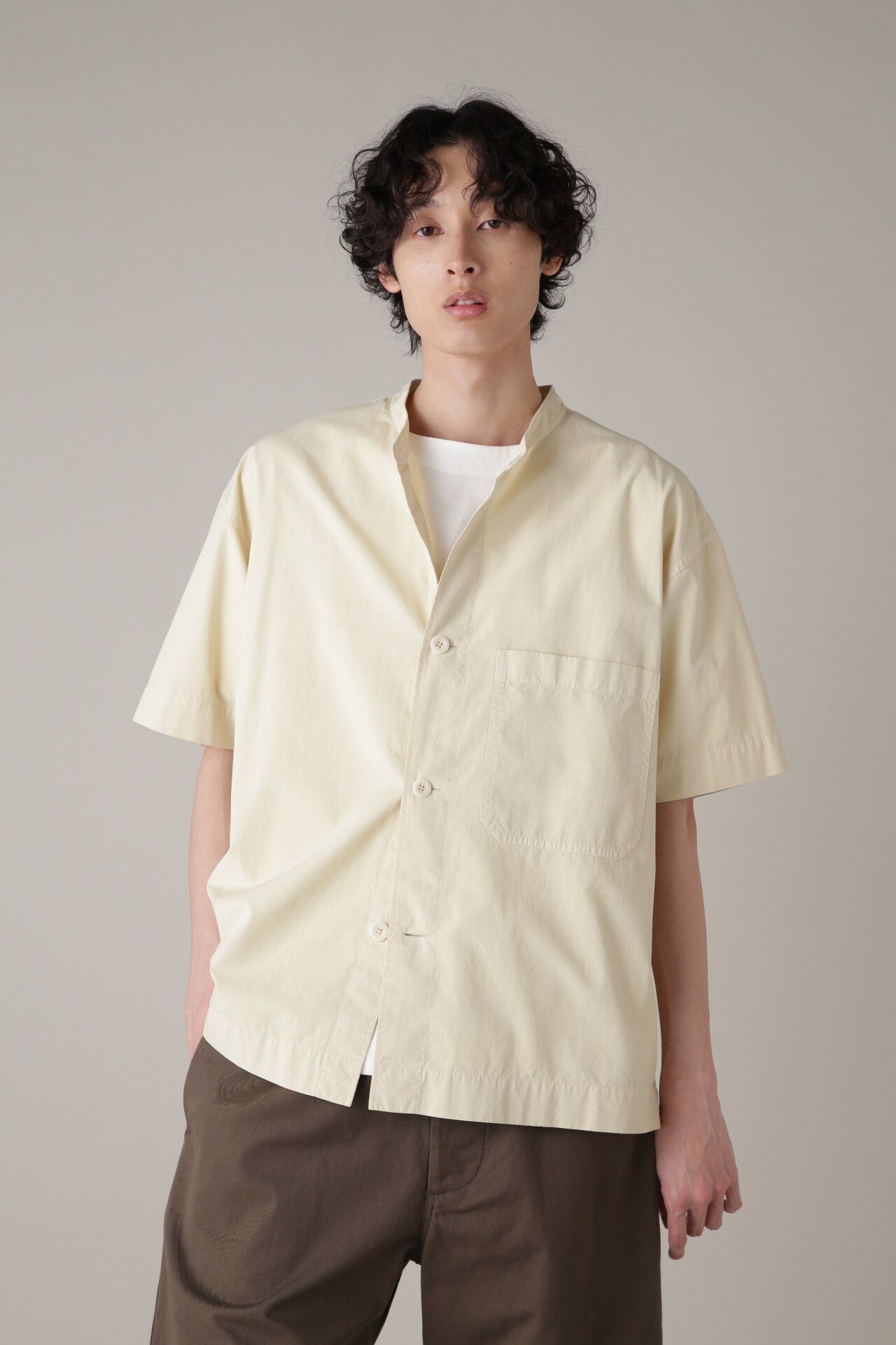 楽天Rakuten FashionMHL. ORGANIC COTTON SHIRTING マーガレット・ハウエル トップス シャツ・ブラウス イエロー ホワイト ブラウン【送料無料】