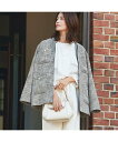 【SALE/10%OFF】abahouse mavie ツィードオーバージャケット アバハウス マヴィ ジャケット・アウター ノーカラージャケット グレー【送料...