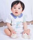 【SALE/20%OFF】SLAP SLIP BABY 襟付きアニマルモチーフ切り替えロンパースベビー(60~80cm) ベベ オンライン ストア マタニティウェア・ベビー用品 ロンパース・カバーオール グレー グリーン
