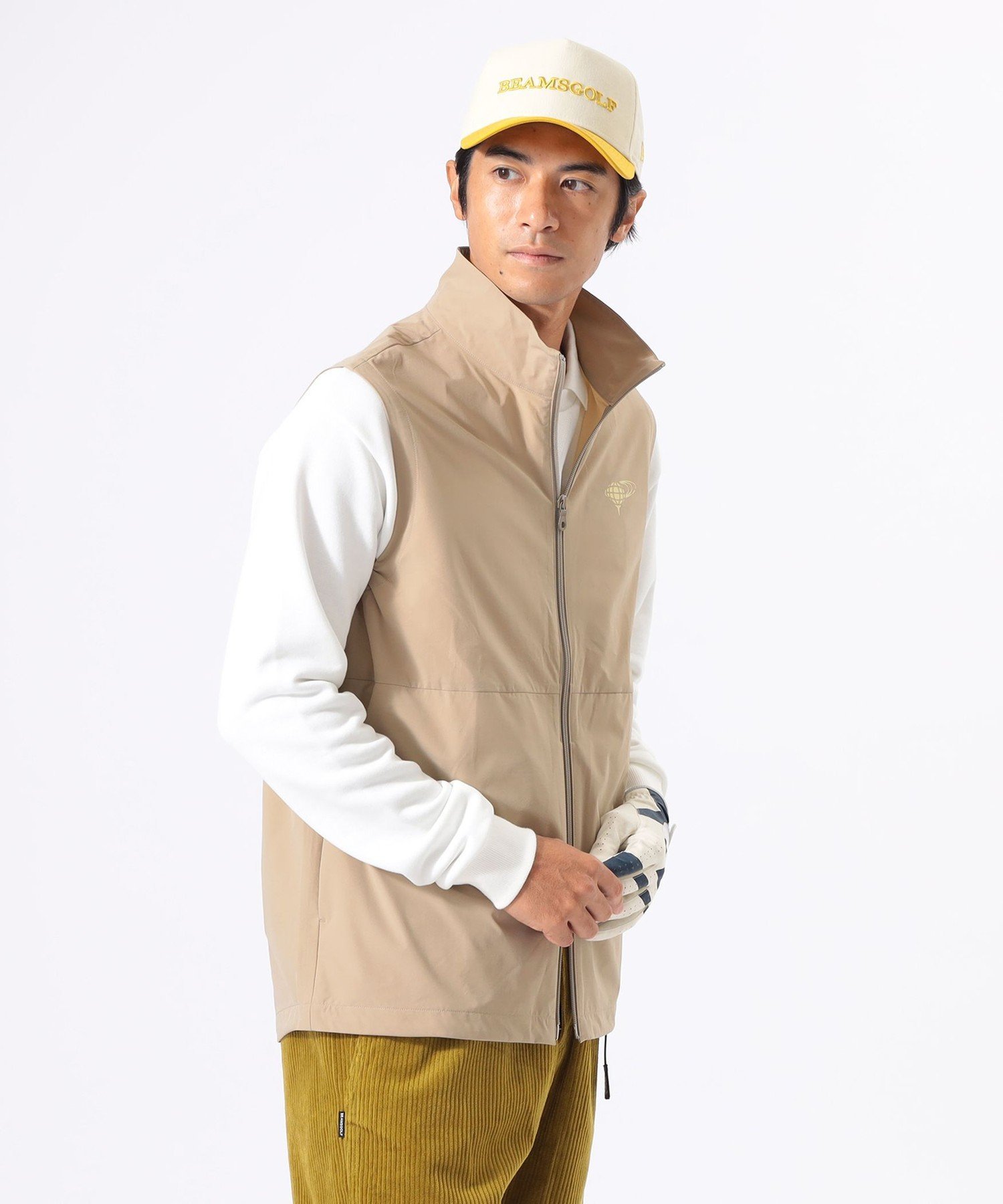 BEAMS GOLF ORANGE LABEL ORANGE LABEL / フルジップ スタンドカラー ベスト ビームス ゴルフ トップス..
