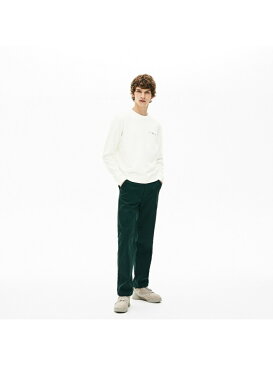 【SALE／30%OFF】LACOSTE クレイジー配色ネームステッチクルーネックスウェット ラコステ カットソー スウェット ネイビー【送料無料】