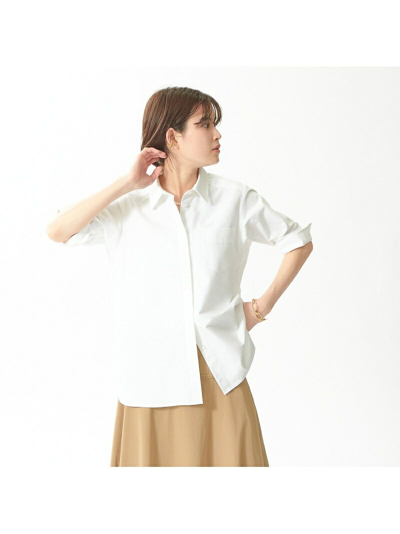 Rouge vif la cle 半袖シャツ ルージュ・ヴィフ ラクレ トップス シャツ・ブラウス ブルー ピンク ホワイト