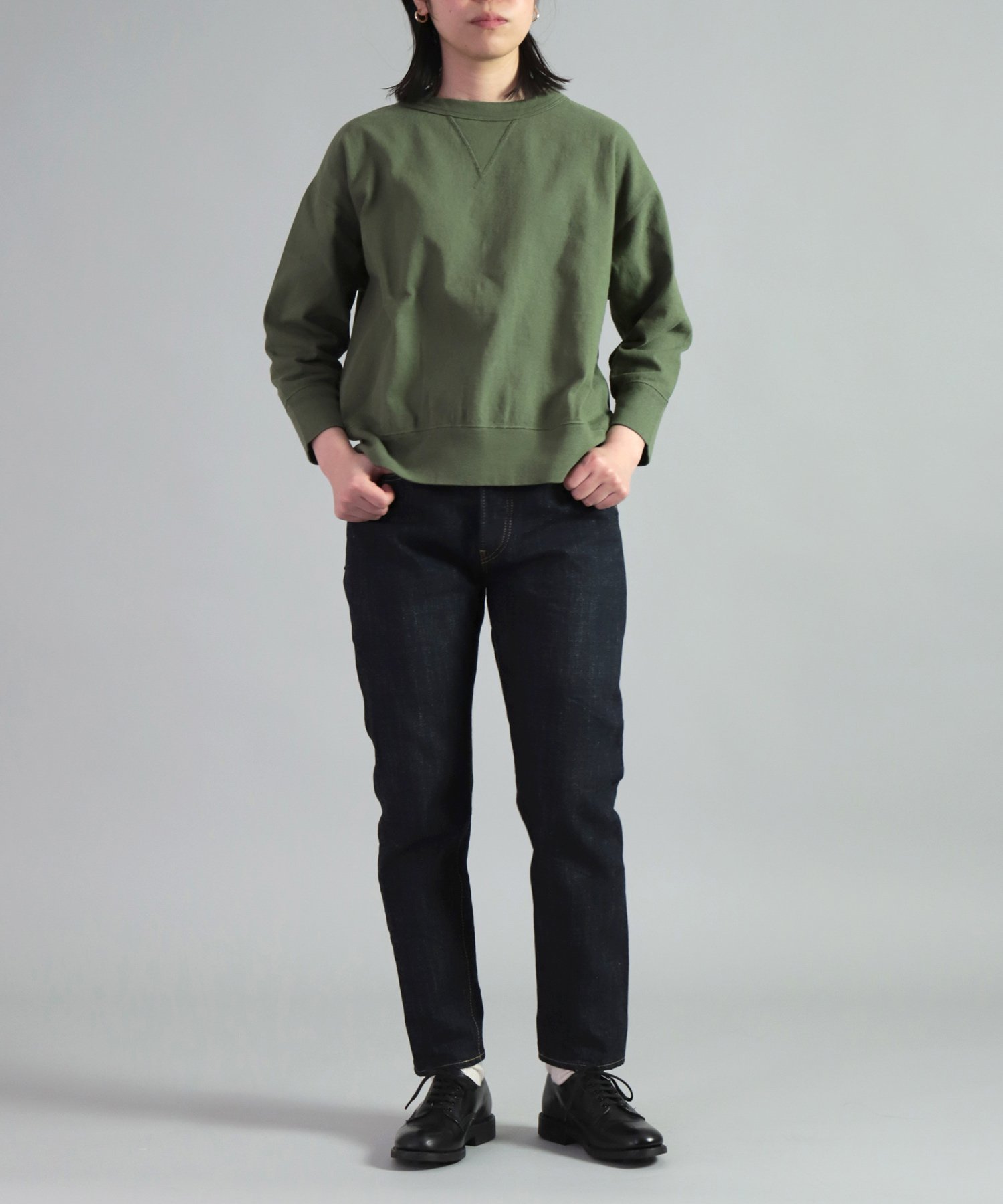 OMNIGOD 5Pカレッジフィットジーンズ ドミンゴ パンツ ジーンズ・デニムパンツ ネイビー