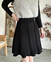 【SALE/77%OFF】JUNOAH ハイウエストデザインスカパン ジュノア パンツ スラックス・ドレスパンツ グレー ブラック