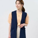 BRICK HOUSE by Tokyo Shirts ニット ロングジレ レディース BL05J100DD50V00-20 トーキョーシャツ トップス ベスト・ジレ ネイビー【送料無料】(4)