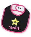 【SALE/50%OFF】X-girl Stages キラッキー&ロゴスタイ ナルミヤオンライン マタニティウェア・ベビー用品 スタイ・よだれかけ ホワイト パープル