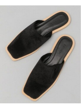 【SALE/33%OFF】JEANASiS フェイクハラコミュールスリッパ ジーナシス シューズ サンダル/ミュール ブラック ベージュ【送料無料】