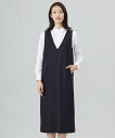 【SALE/30%OFF】J.PRESS 【洗える】ウールスムース ジャンパースカート ジェイプレス ワンピース・ドレス ジャンパースカート グレー ベージュ ...