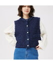 abahouse mavie ツィードニットベスト アバハウス マヴィ トップス その他のトップス ホワイト ネイビー【送料無料】