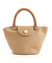 【SALE/20%OFF】COOCO パールフラップトートバッグ プードゥードゥー バッグ かごバッグ ブラック グレー ブラウン
