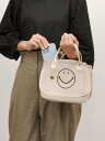 cache cache (L)カシュカシュ cachecache/スマイルモチーフメッシュバッグインバッグ アンビリオン バッグ トートバッグ ブラック パープ...