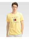 【SALE/40%OFF】TOMMY HILFIGER (M)TOMMY HILFIGER(トミーヒルフィガー) フラッグロゴ プリント Tシャツ トミーヒルフィガー カットソー Tシャツ イエロー グレー ネイビー ピンク ブラック ブルー ホワイト レッド