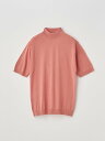 JOHN SMEDLEY Mock turtle neck Short sleeved Pullover ｜ S4627 ｜ 30G ジョンスメドレー トップス ニット オレンジ【送料無料】