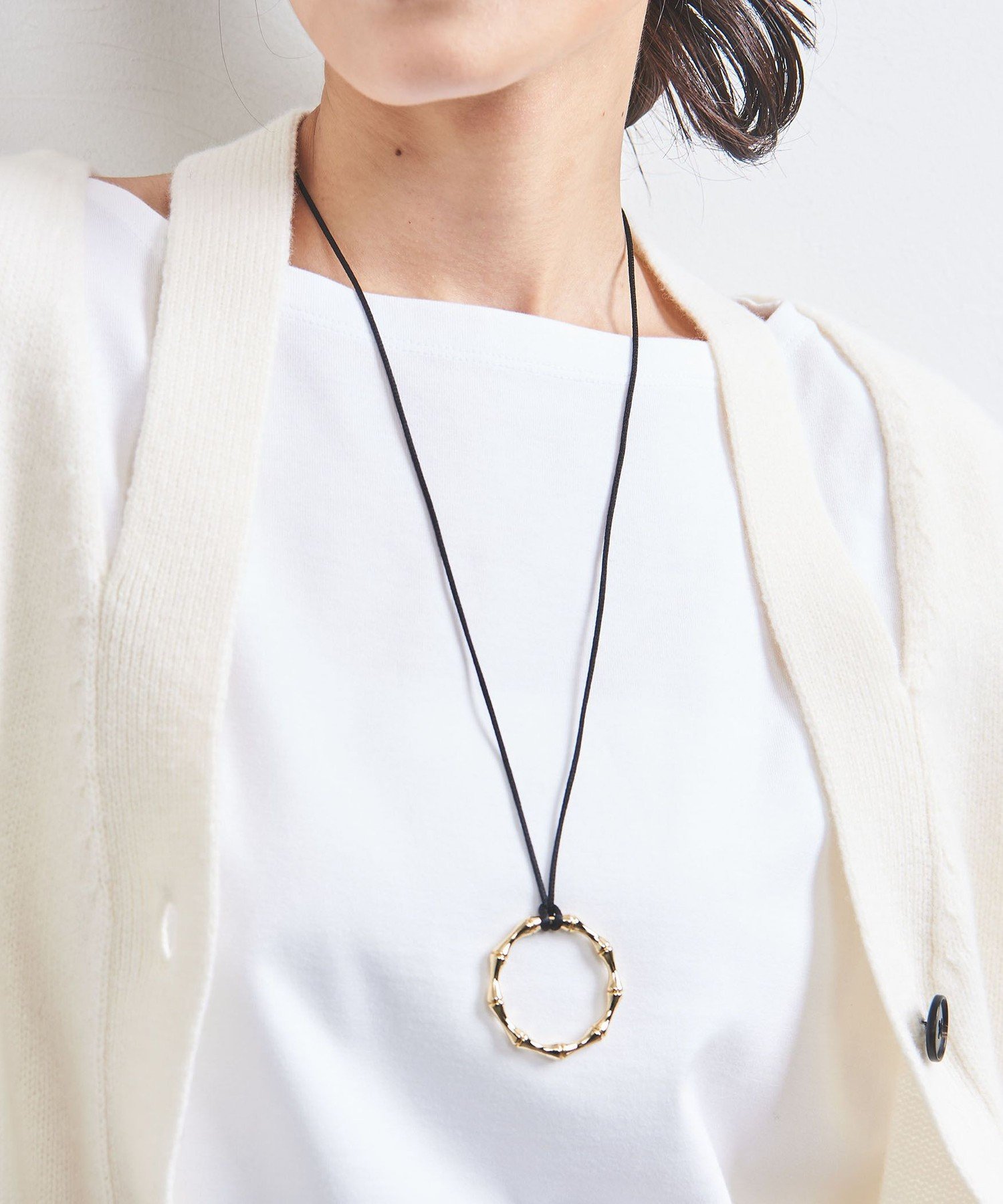 【SALE／30%OFF】UNITED ARROWS バンブーリング コードネックレス ユナイテッドアローズ アクセサリー・腕時計 ネックレス ゴールド シルバー【送料無料】