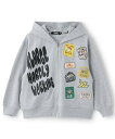 【SALE/50%OFF】XLARGE KIDS マルチパッチジップパーカー ナルミヤオンライン トップス カットソー・Tシャツ グレー【送料無料】