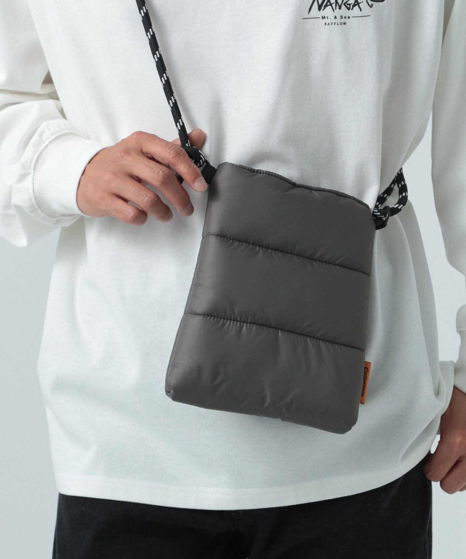 【SALE／20%OFF】BAYFLOW ナカワタミニショルダーバッグ ベイフロー バッグ ショルダーバッグ グレー ブラウン パープル