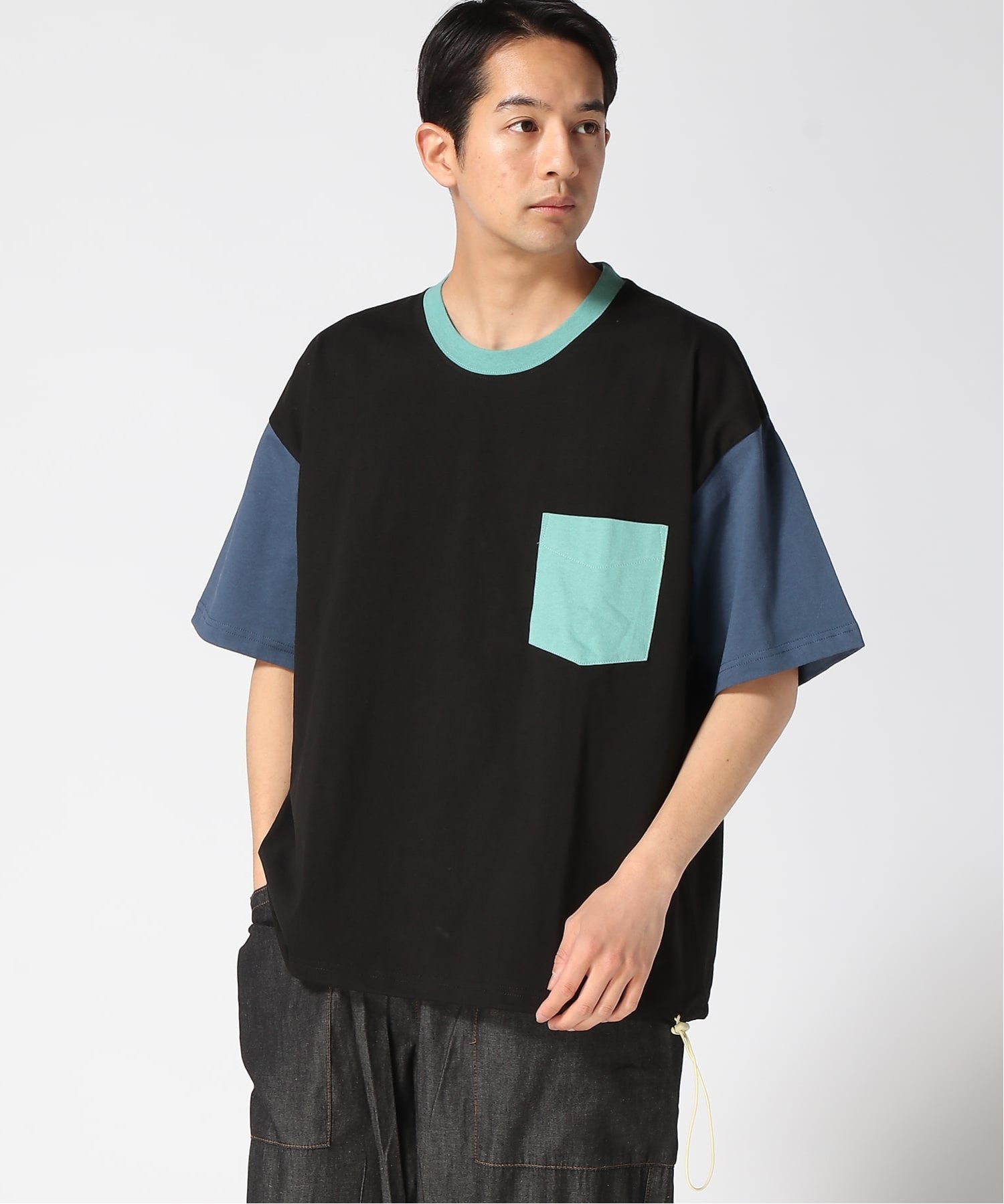 gym master gym master/(U)7.4ozヘビーウェイトビッグTee ジムマスター トップス カットソー・Tシャツ グリーン ホワイト グレー ブルー ネイビー ブラック