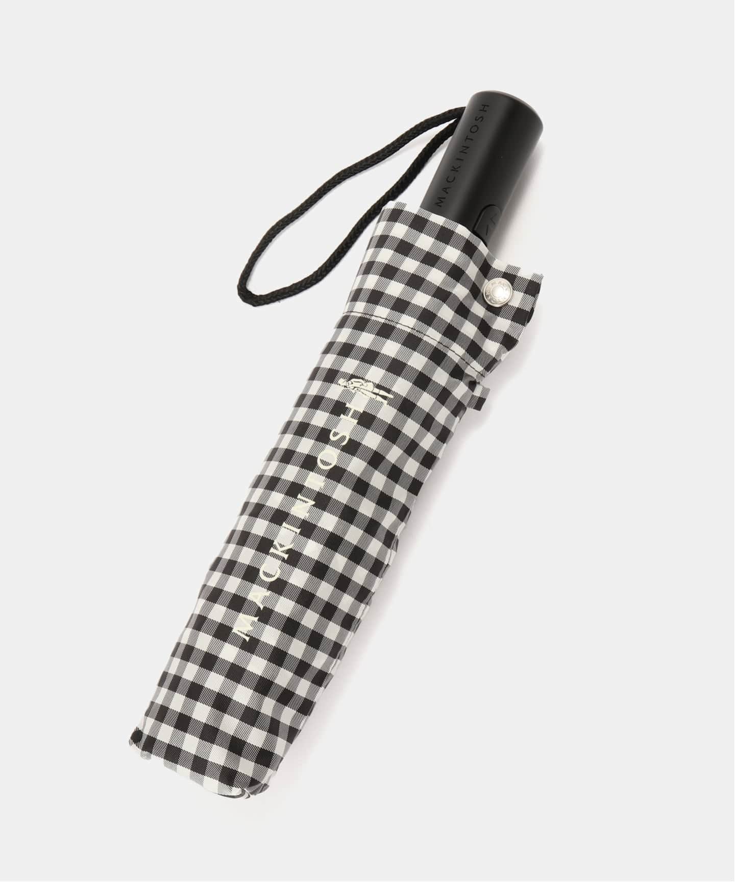 IENA MACKINTOSH/マッキントッシュ FOLDING UMBRELLA CHECK 傘 A242CL0027UBUM イエナ ファッション雑貨 傘・長傘 ブラック【送料無料】