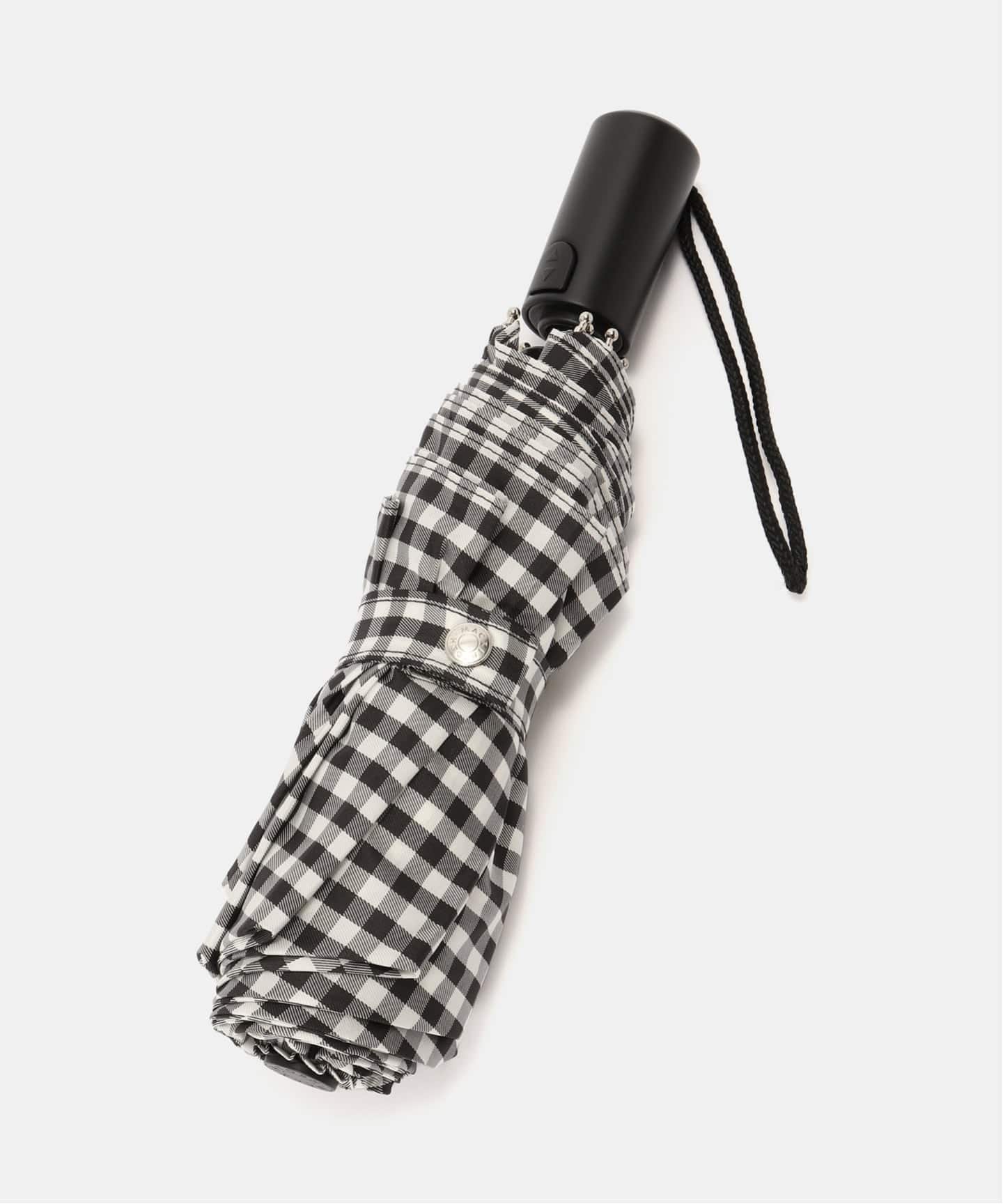 IENA MACKINTOSH/マッキントッシュ FOLDING UMBRELLA CHECK 傘 A242CL0027UBUM イエナ ファッション雑貨 傘・長傘 ブラック【送料無料】