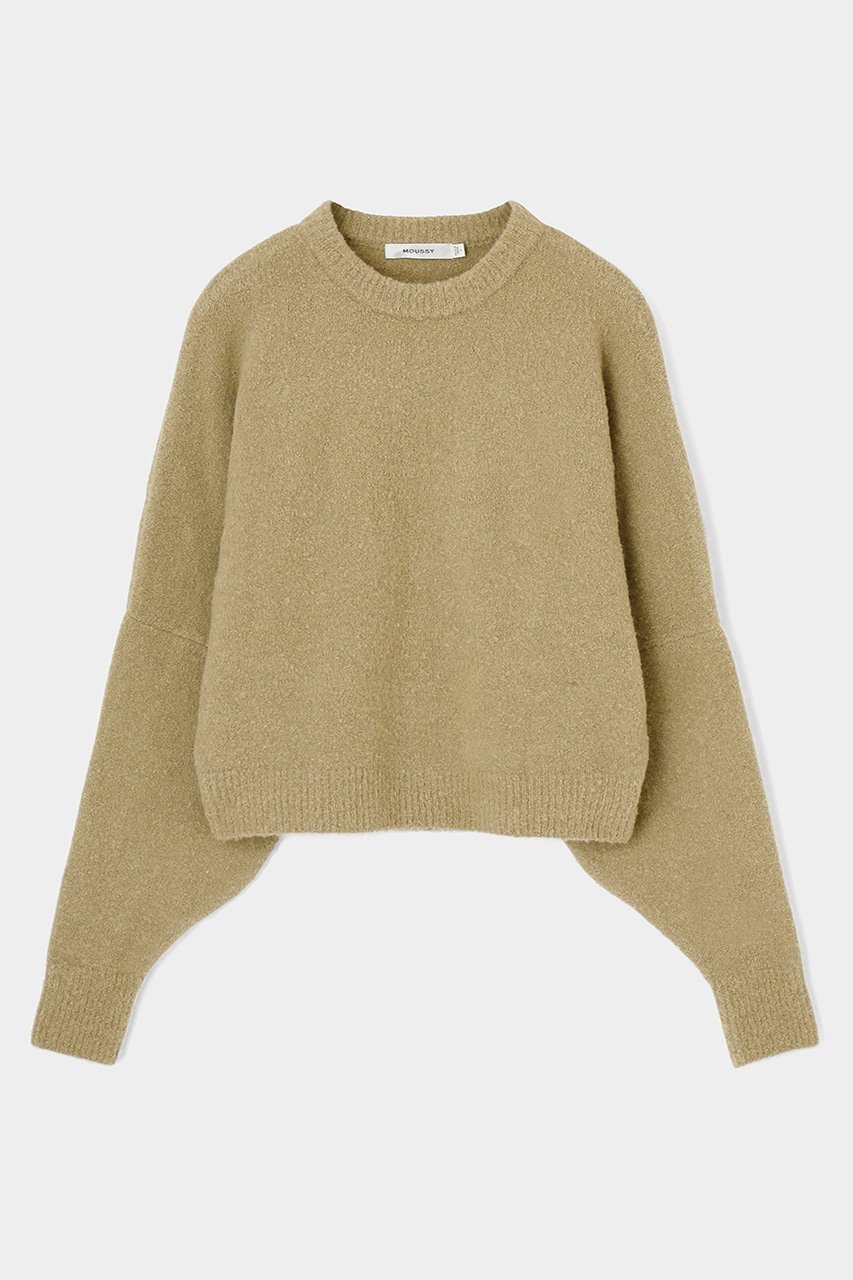 【SALE／70%OFF】MOUSSY WIDE SLEEVE KNIT トップス マウジー トップス ニット グリーン ホワイト グレーのサムネイル