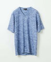 ミッシェルクランオム 洋服（メンズ） 【SALE／30%OFF】MK MICHEL KLEIN homme メランジカットソー ミッシェルクランオム トップス カットソー・Tシャツ ブルー オレンジ ベージュ グレー ブラック