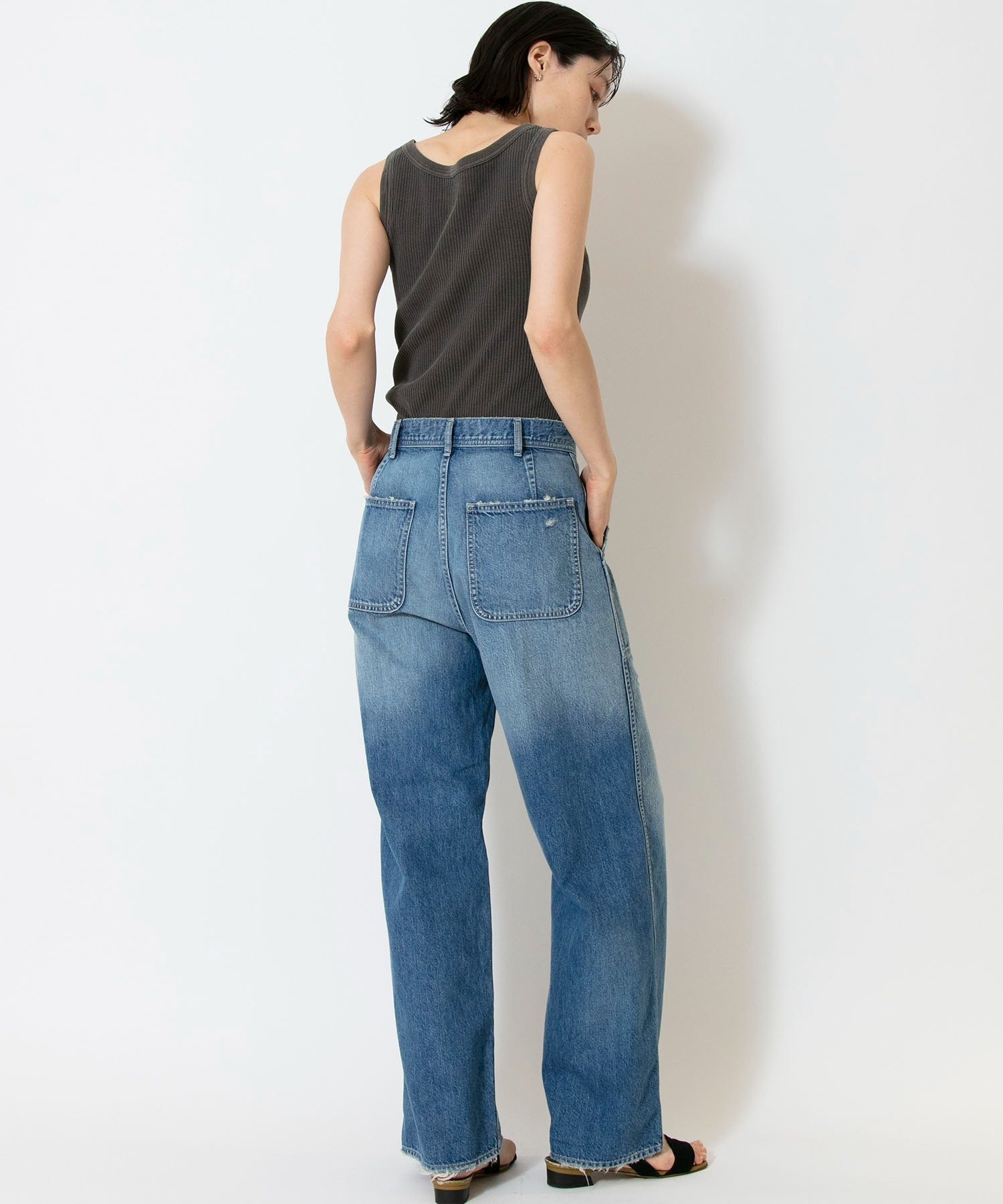 Johnbull Private labo 11オンスデニムハードワーカーデッキパンツ ジョンブルプライベートラボ パンツ ジーンズ・デニムパンツ ブルー