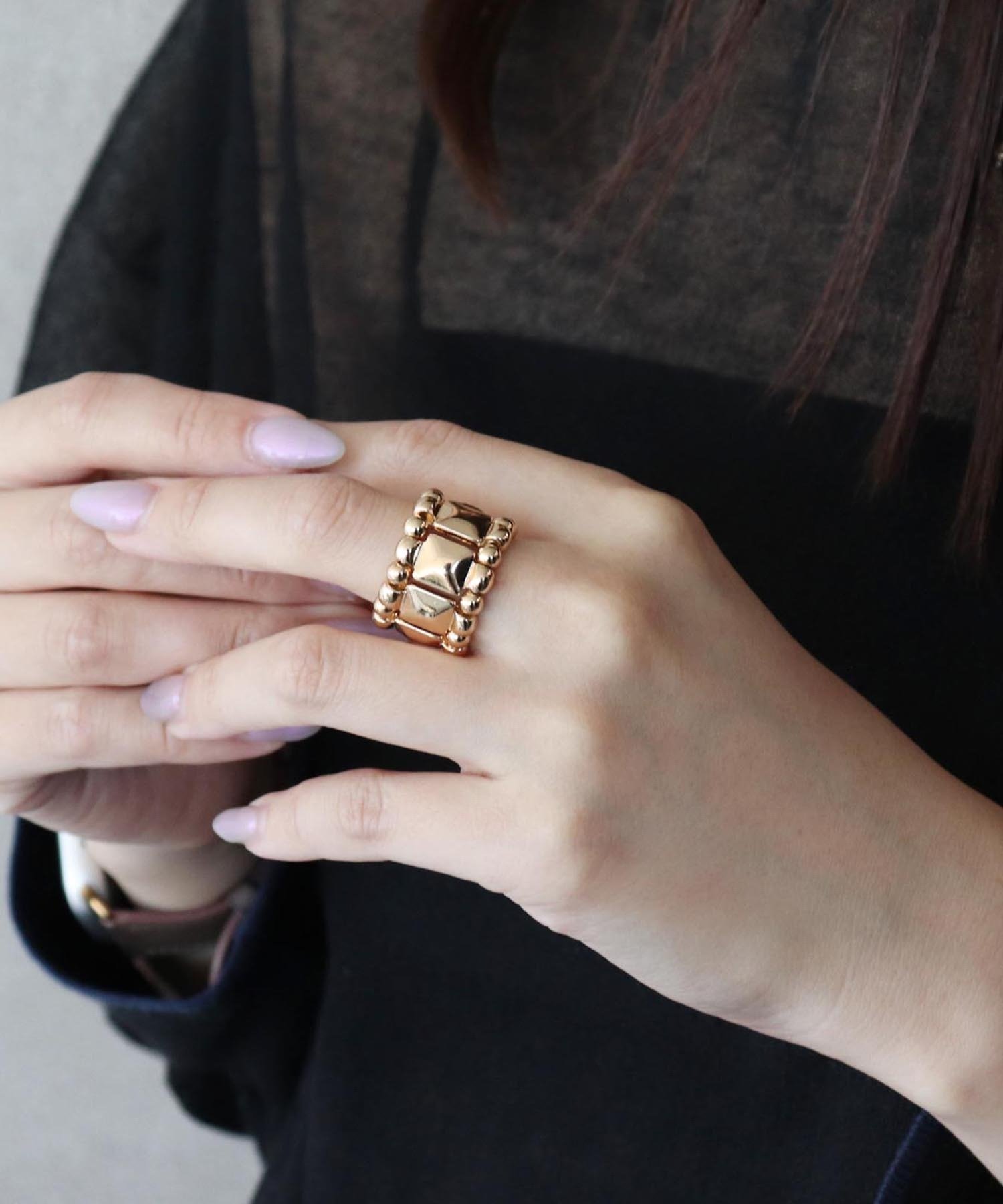 Three Four Time Three Four Time/メタルゴムリング スリーフォータイム アクセサリー・腕時計 リング..