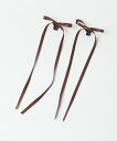 【SALE/40%OFF】WEGO LADY'S L2PPUロングリボンクリップ ウィゴー ヘアアクセサリー バレッタ・ヘアクリップ・ヘアピン ピンク ブラウン...