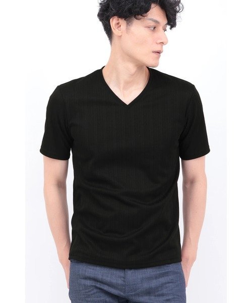 楽天Rakuten Fashion【SALE／20％OFF】TORNADO MART ZERO by TORNADO MART∴ランダム針抜きABSテレコ半袖カットソー トルネードマート トップス カットソー・Tシャツ ホワイト ブラック【送料無料】