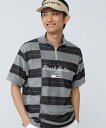 【SALE/40%OFF】PEARLY GATES パイルボーダー半袖ハーフジップアップカットソー パーリーゲイツ トップス その他のトップス ネイビー ホワイト【送料無料】