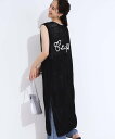【SALE/50%OFF】SHOO・LA・RUE 【前後2WAY】リネンライクブークレ パッチワーク風ニットワンピース シューラルー ワンピース・ドレス その他...
