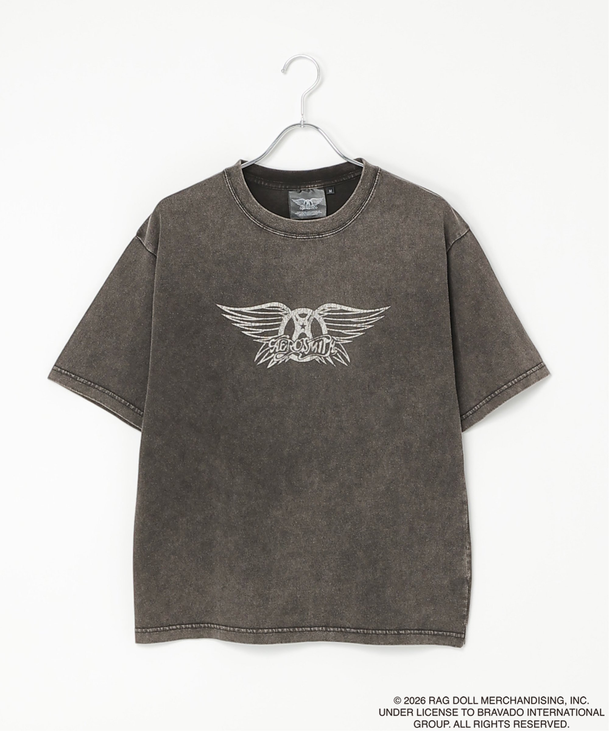 VENCE share style MENs Aerosmith エアロスミス バンドTシャツ ヴァンス エクスチェンジ トップス カットソー・Tシャツ ブラック ホワイト