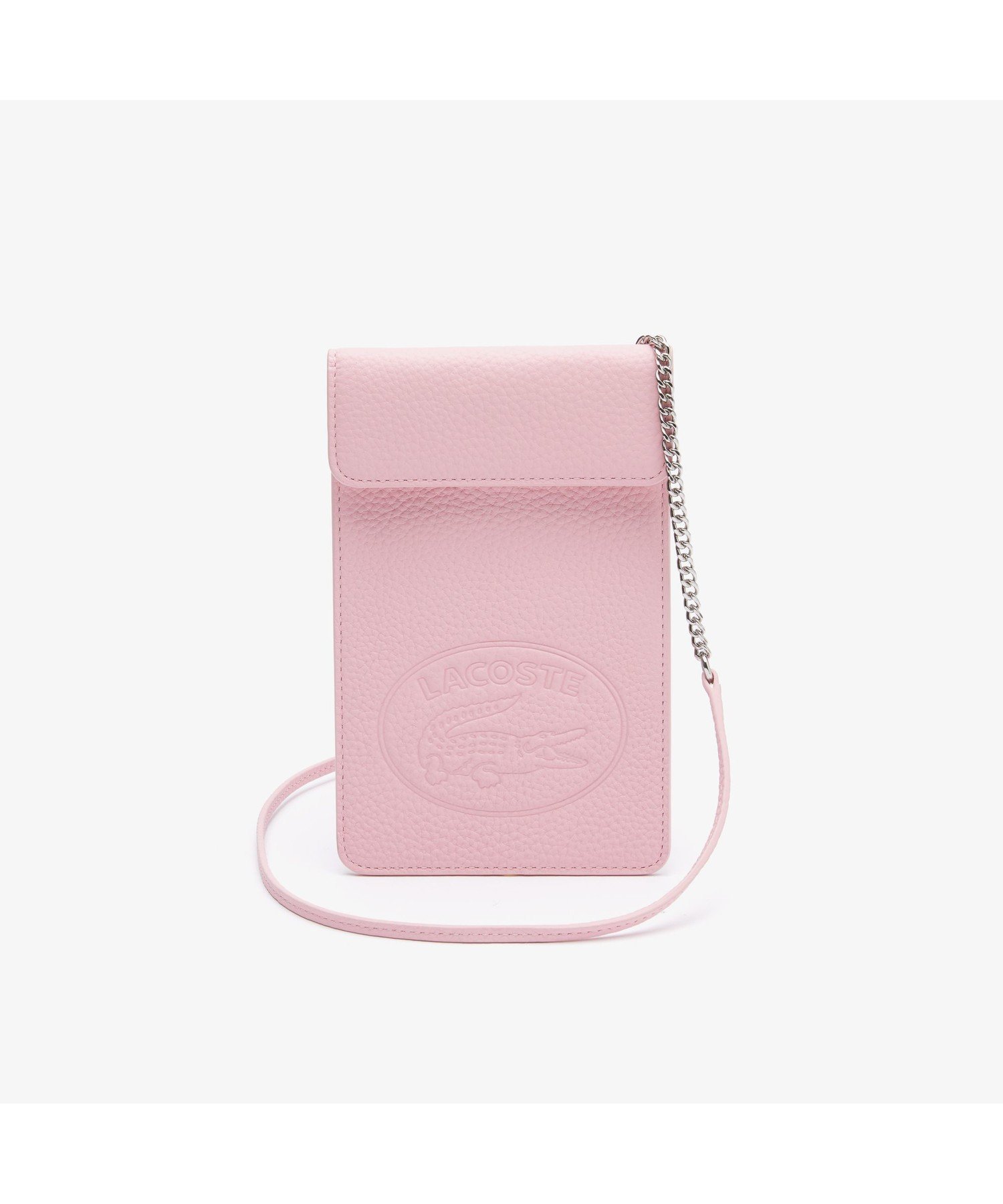 【SALE／30%OFF】LACOSTE クロコ クルー スマホポシェット ラコステ スマホグッズ・オーディオ機器 その他のスマホグッズ・オーディオ機器 ピンク ブラック【送料無料】