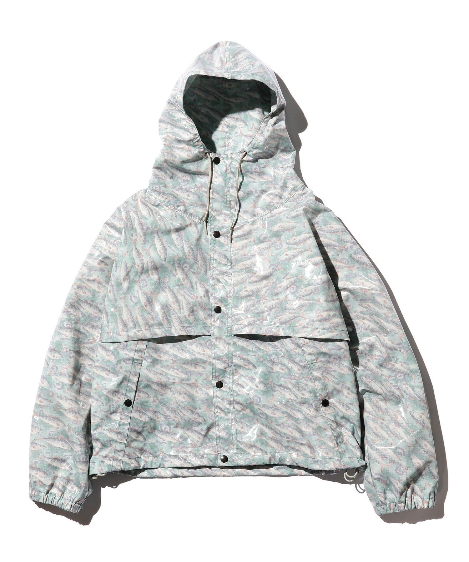 Nylon Print Water Film Cruiser Jacket 38-18-0473-791 38180473791: Fish