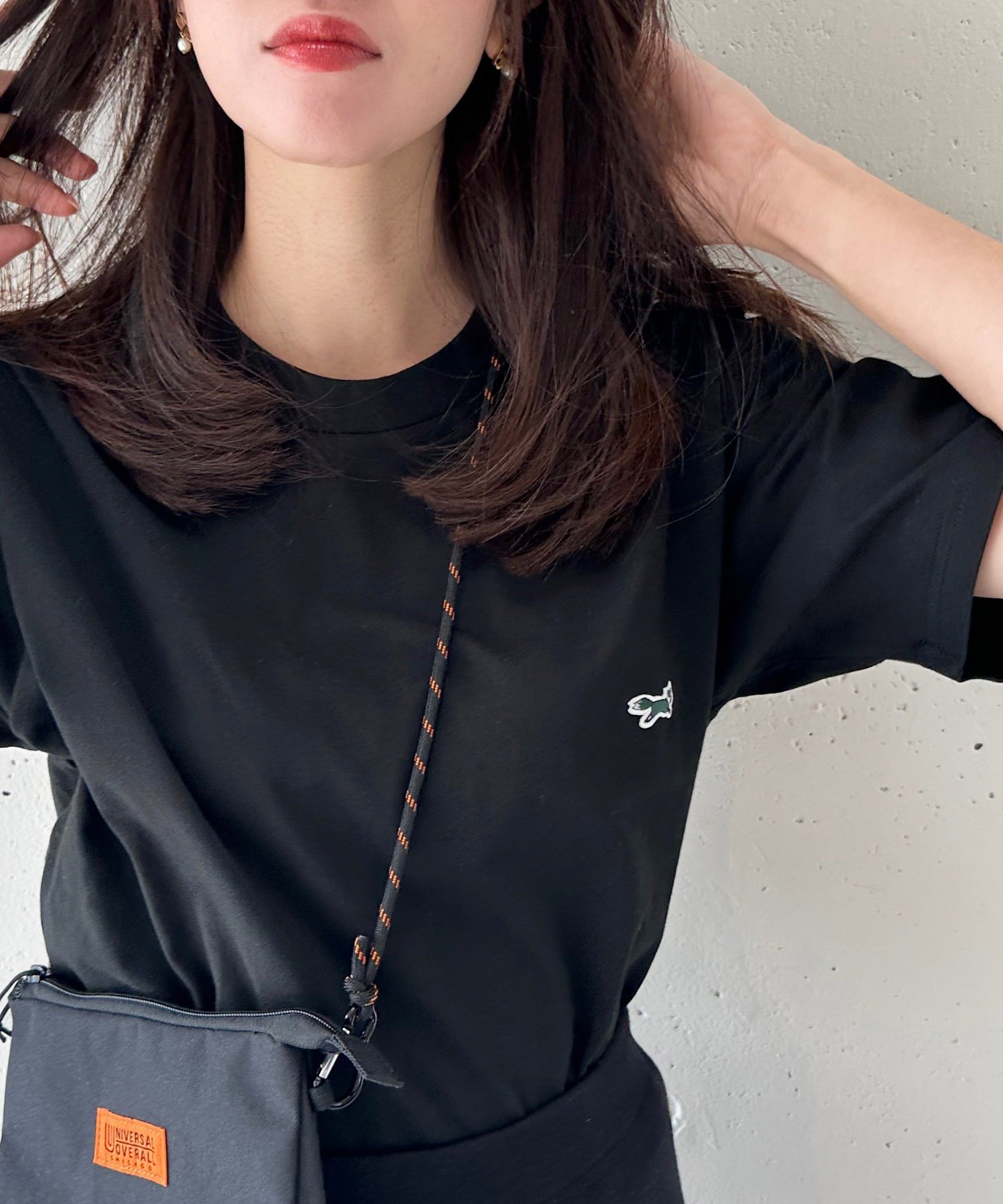 PENNEYS THE FOX/ワッペン半袖Tシャツ ロゴT セットアップセブン トップス カットソー・Tシャツ グレー ブラック ホワイト