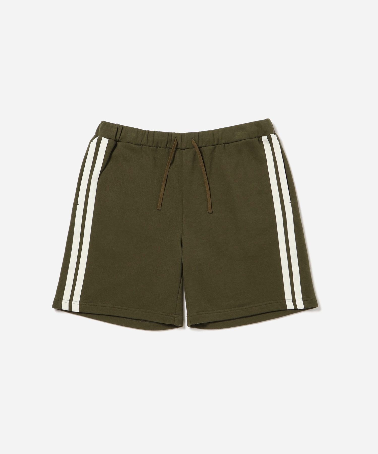 Varsity Striped Sweat Shorts サタデーズ ニューヨークシティ パンツ その他のパンツ ブラック ワインレッド