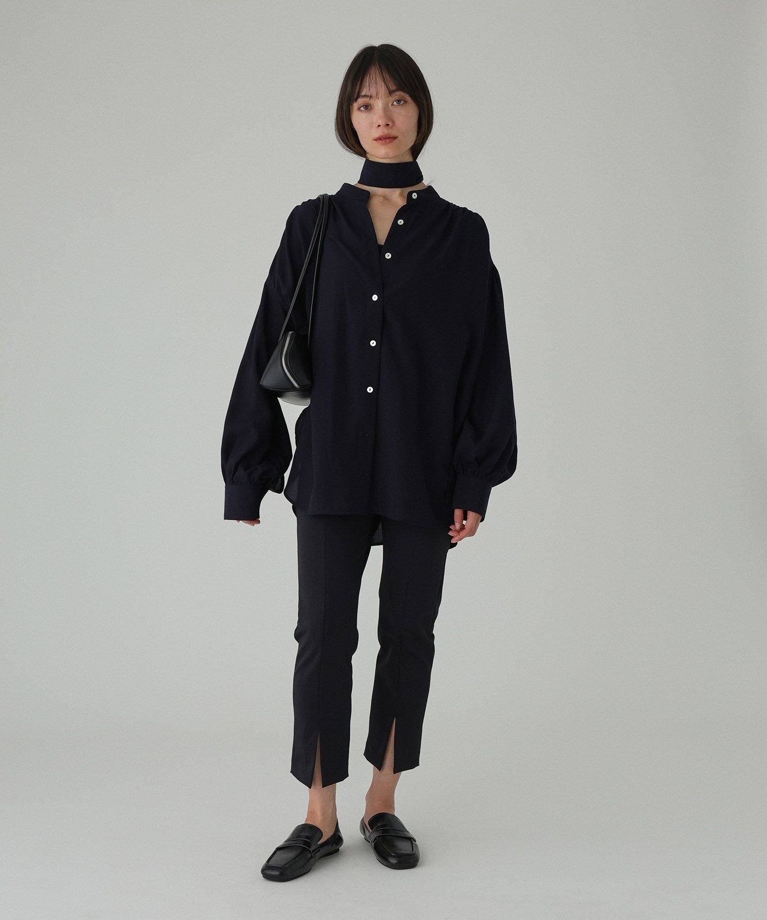 ストレッチクロップドパンツ バビロン パンツ その他のパンツ ブラック