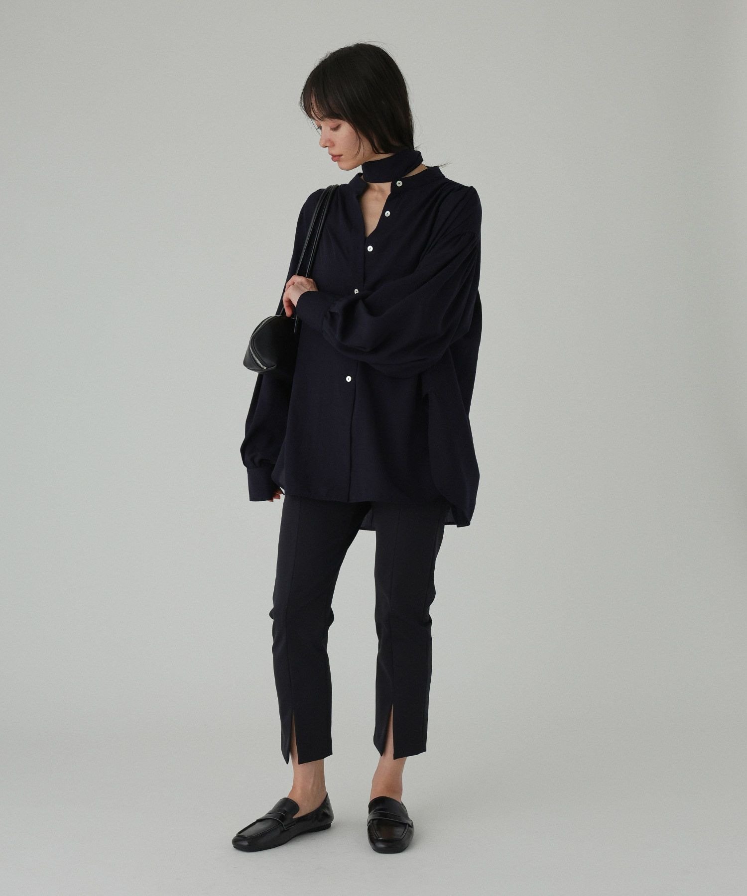 ストレッチクロップドパンツ バビロン パンツ その他のパンツ ブラック