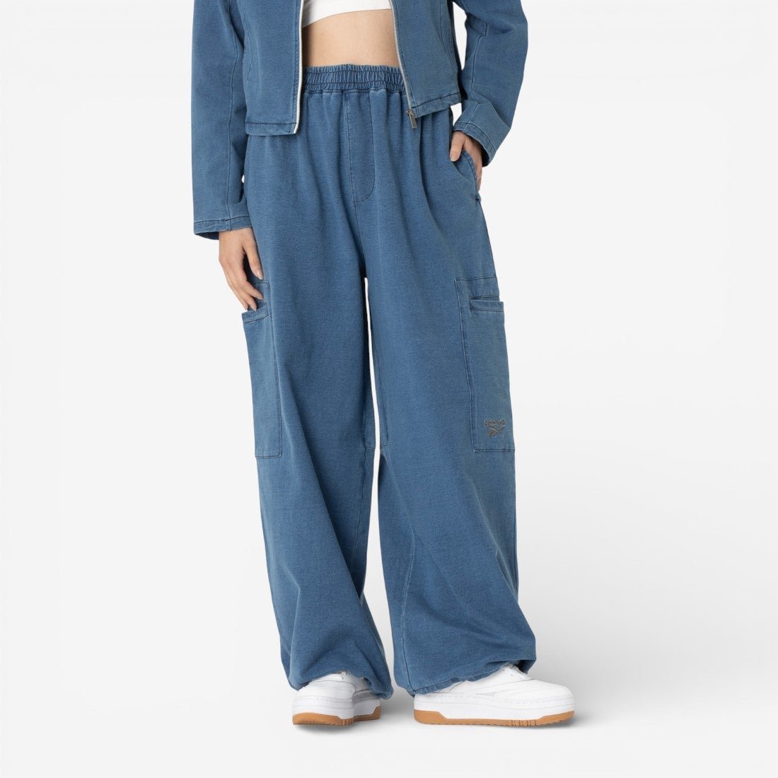 プリンテッド カーゴパンツ / STREET SPORT PRINTED CARGO PANTS リーボック パンツ カーゴパンツ ブルー