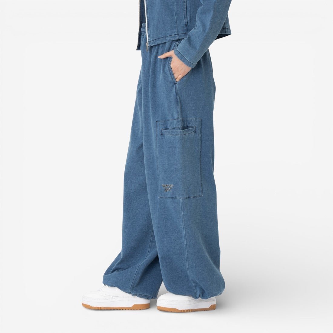 プリンテッド カーゴパンツ / STREET SPORT PRINTED CARGO PANTS リーボック パンツ カーゴパンツ ブルー