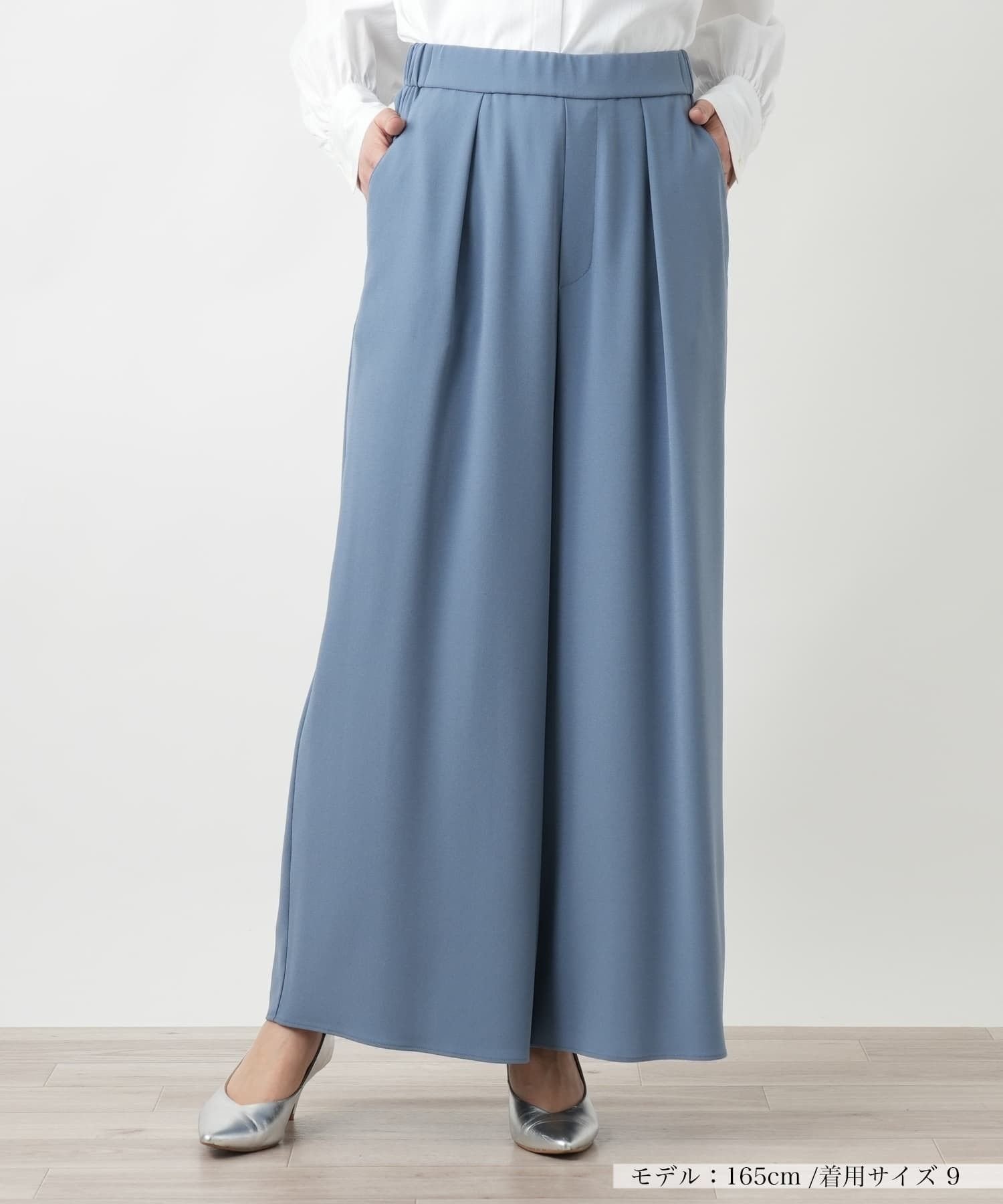 Leilian 【店舗人気】ワイドパンツ レリアン パンツ その他のパンツ ベージュ ブラック
