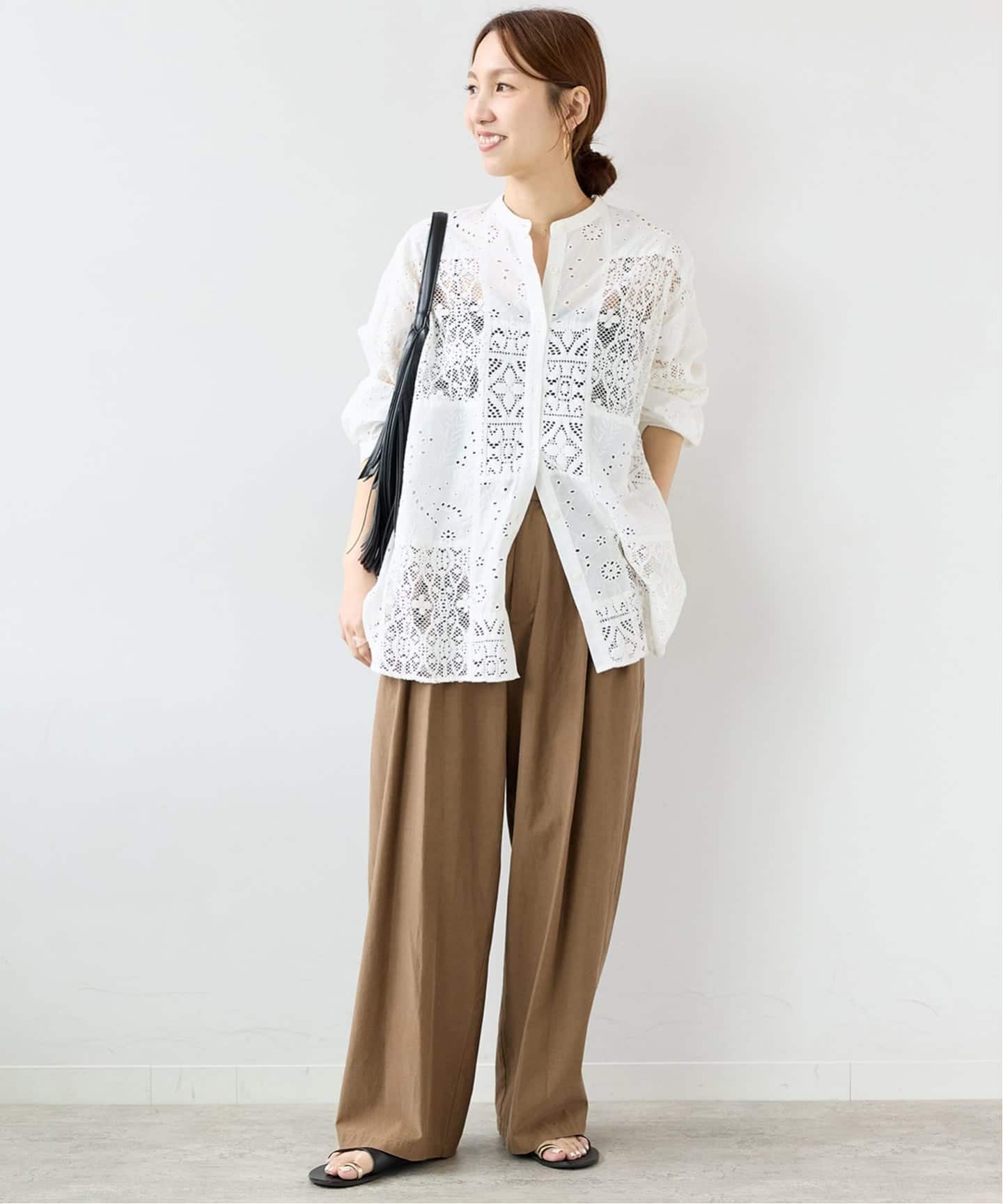 JOURNAL STANDARD relume 3タックライトパンツ ジャーナル スタンダード レリューム パンツ その他のパンツ ベージュ ブラウン
