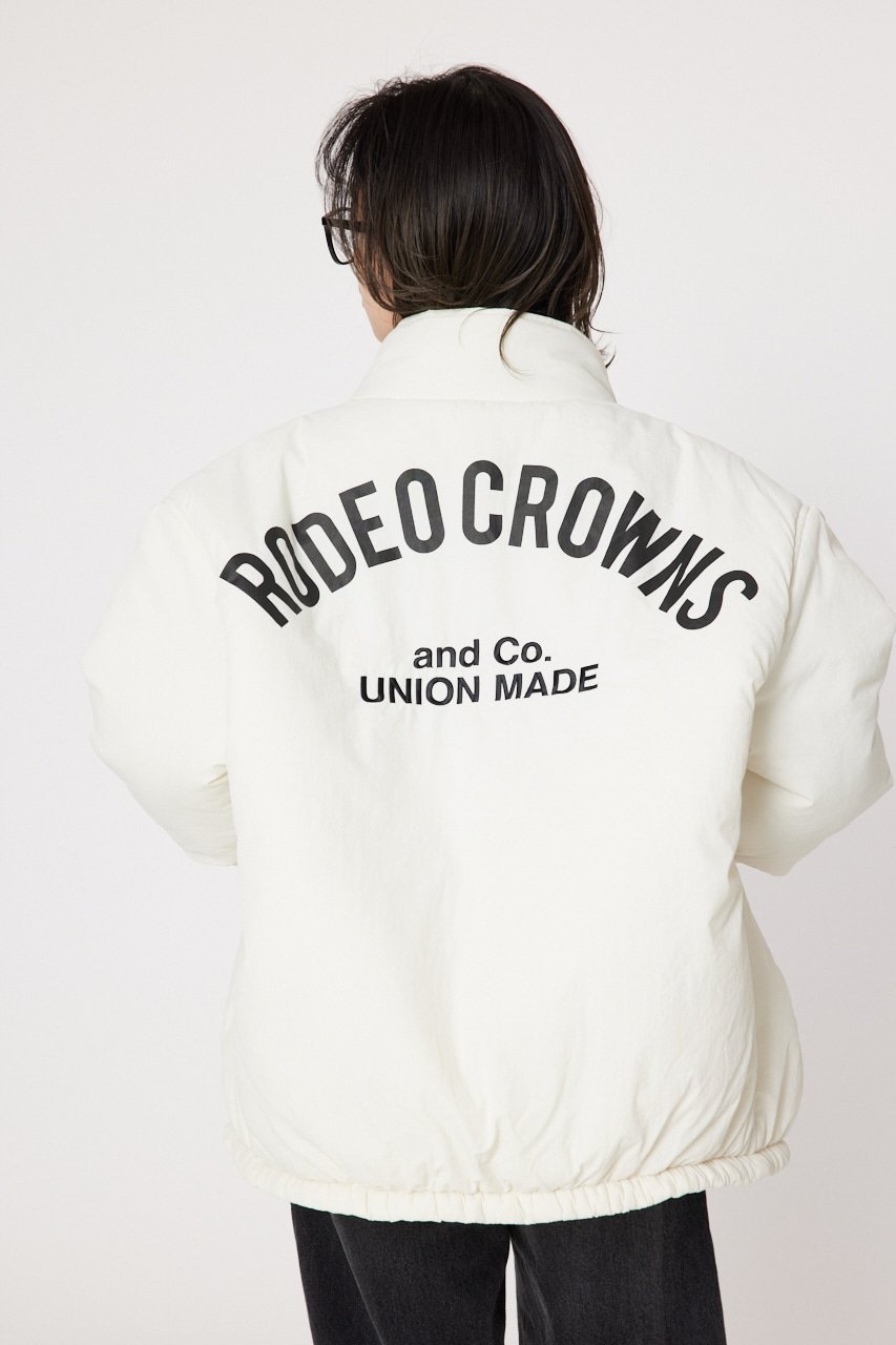 ロデオ クラウンズワイドボウル アウター レディース 【SALE／30%OFF】RODEO CROWNS WIDE BOWL 【UNISEX】LOGOスタンドネックブルゾン ロデオクラウンズワイドボウル ジャケット・アウター ブルゾン・ジャンパー ホワイト ブラック カーキ【送料無料】