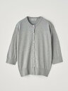 JOHN SMEDLEY Crew neck 1/2 length sleeved Cardigan ｜ S4575 ｜ 30G ジョンスメドレー トップス ニット シルバー【送料無料】