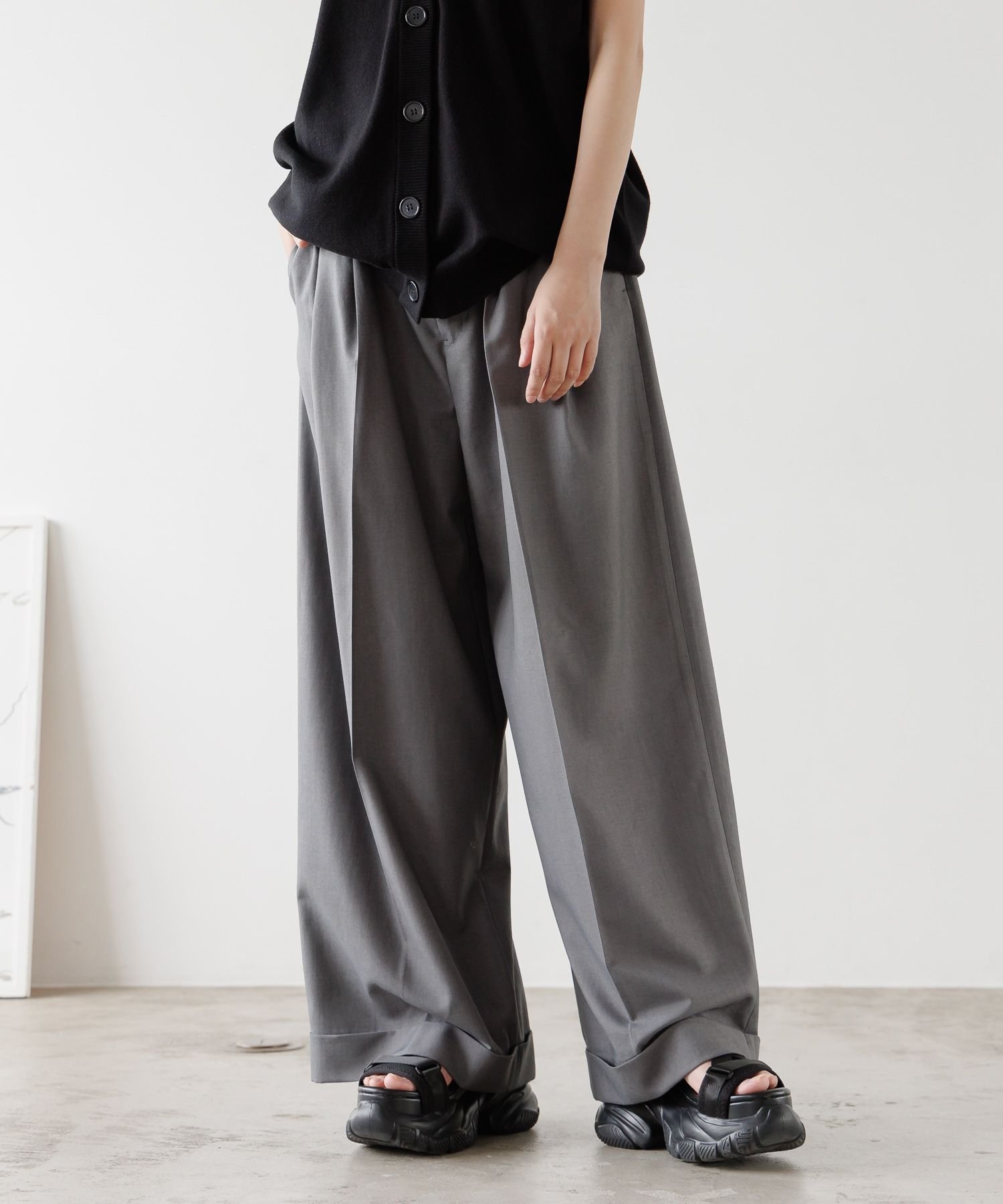 【SALE／19%OFF】PAGEBOYLIM PBLIMロールアップワイドスラックス ページボーイ ...