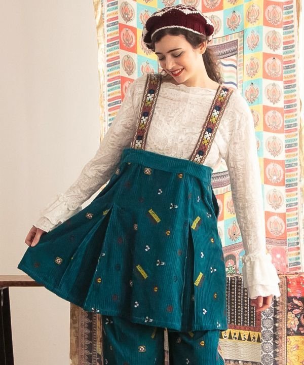 チャイハネ 【チャイハネ】ジャーティショートジャンパースカート アミナコレクション ワンピース・ド..